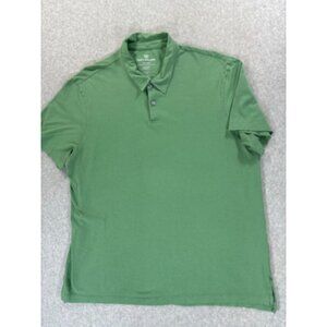 Mack Weldon Classic Solid Short Sleeve Pima‎ Cotton Polo Shirt (Men's 2XL) Green